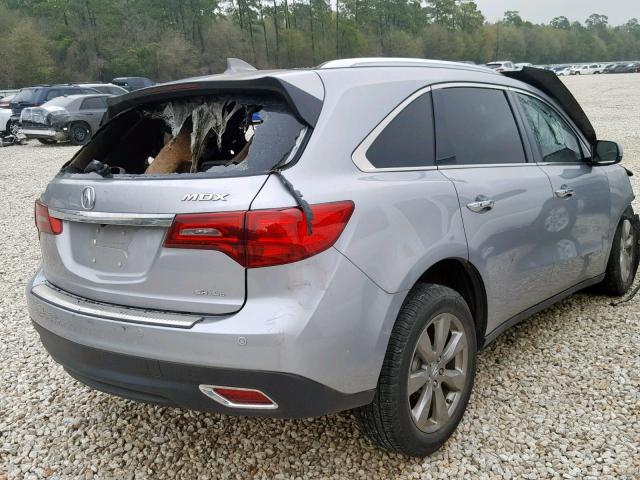 5FRYD4H98GB034229 - 2016 ACURA MDX ADVANC 烧焦的 照片 4