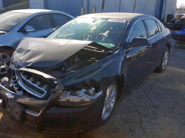 1G1ZA5EU8BF293426 - 2011 CHEVROLET MALIBU LS BLACK photo 2
