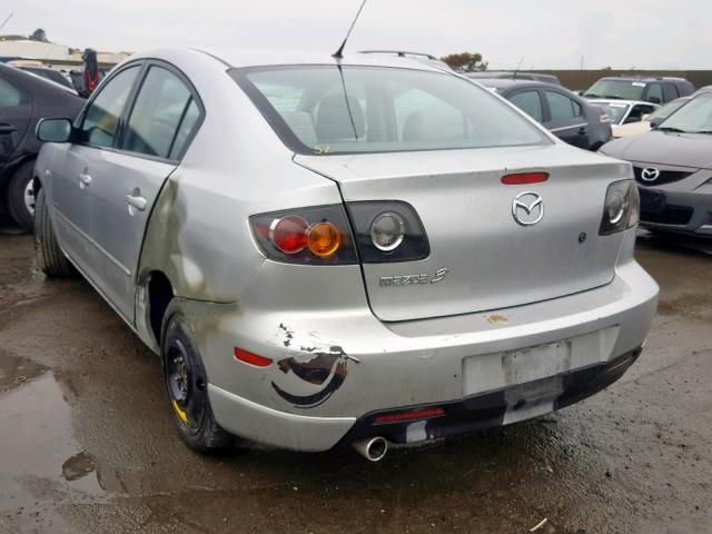 JM1BK123141152580 - 2004 MAZDA 3 S SILVER photo 3