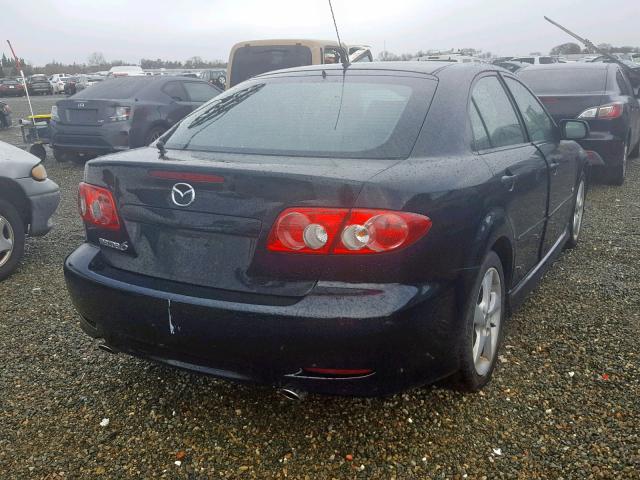 1YVHP84D855M07224 - 2005 MAZDA 6 S BLACK photo 4