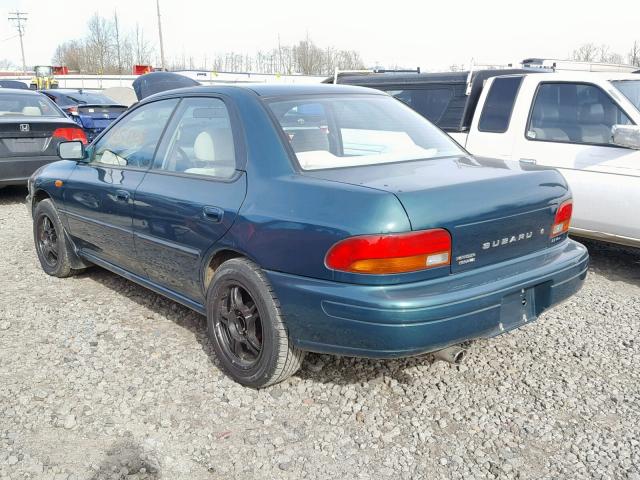 JF1GC4559TH512711 - 1996 SUBARU IMPREZA LX GREEN photo 3