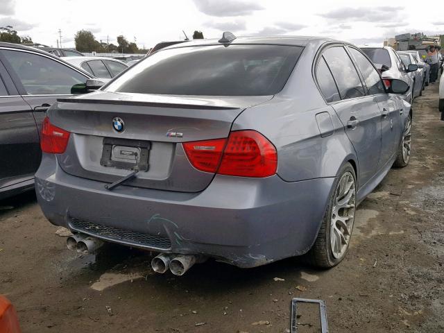 WBSPM9C58BE698726 - 2011 BMW M3 SILVER photo 4