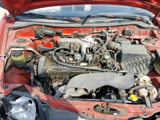 JT2EL56D7S0013277 - 1995 TOYOTA TERCEL DX RED photo 7