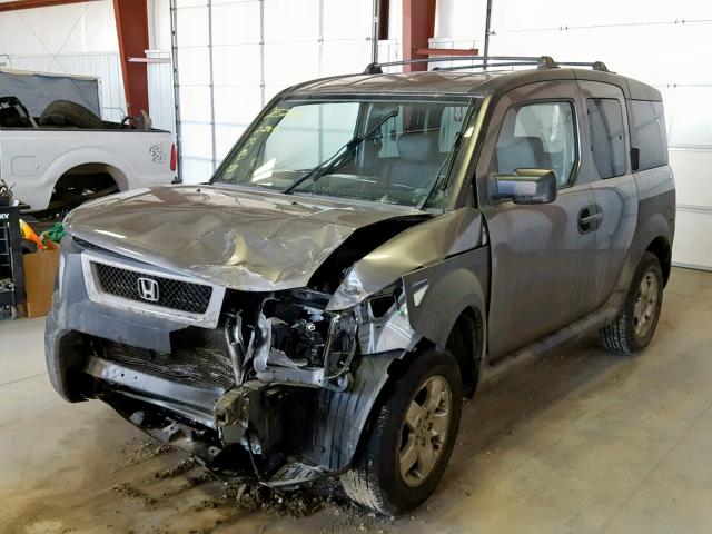 5J6YH28615L016255 - 2005 HONDA ELEMENT EX GRAY photo 2