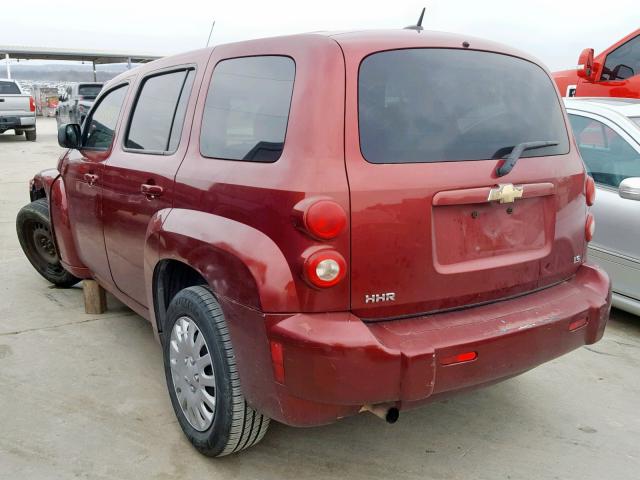 3GNDA13D58S618686 - 2008 CHEVROLET HHR LS მუქწითელი ფოტო 3
