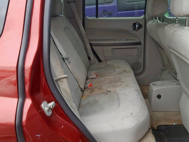 3GNDA13D58S618686 - 2008 CHEVROLET HHR LS მუქწითელი ფოტო 6