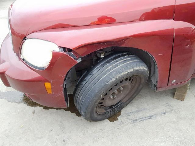 3GNDA13D58S618686 - 2008 CHEVROLET HHR LS მუქწითელი ფოტო 9