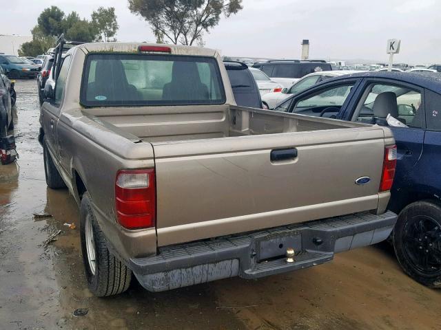 1FTYR10U54PB02683 - 2004 FORD RANGER GRAY photo 3