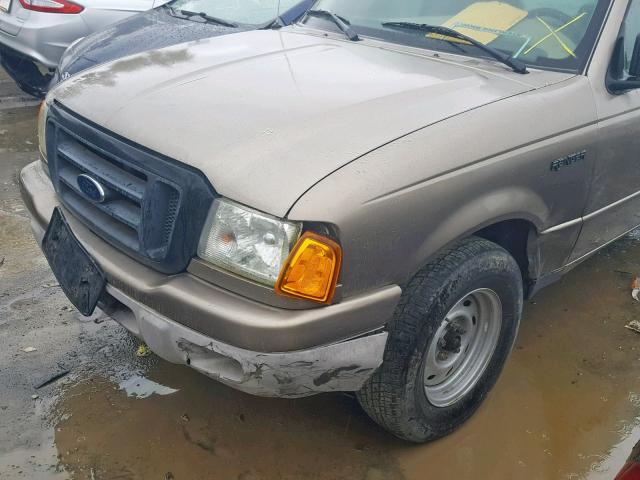 1FTYR10U54PB02683 - 2004 FORD RANGER GRAY photo 9