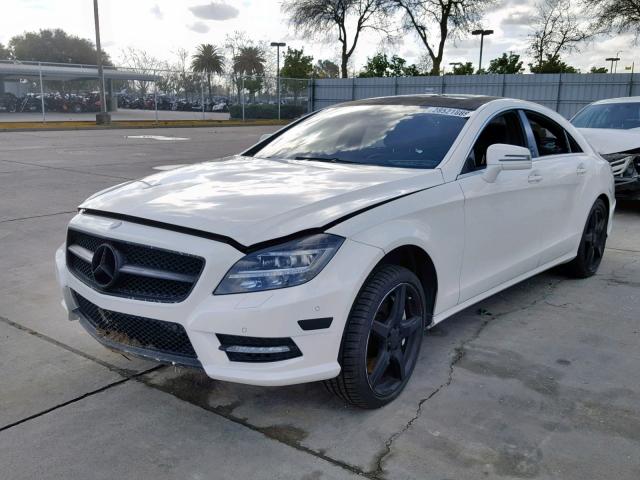 WDDLJ7DB1DA064469 - 2013 MERCEDES-BENZ CLS 550 WHITE photo 2