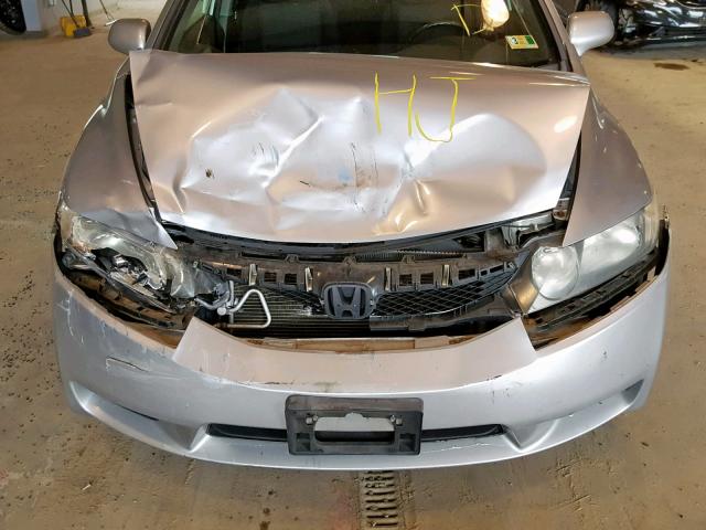 19XFA16609E009892 - 2009 HONDA CIVIC LX-S Gümüş foto 9