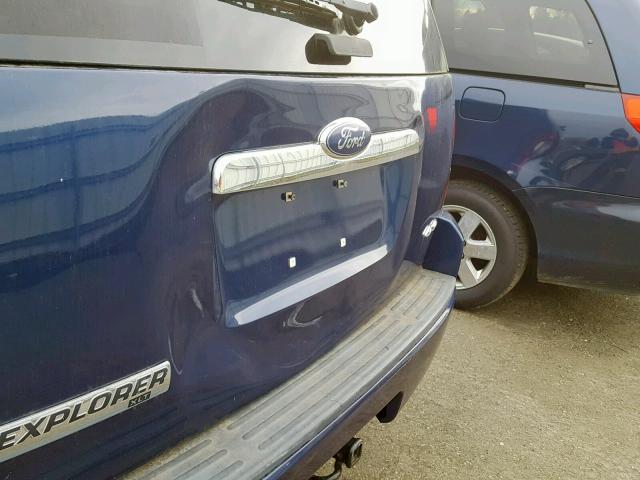 1FMEU73E28UA15402 - 2008 FORD EXPLORER X BLUE photo 9