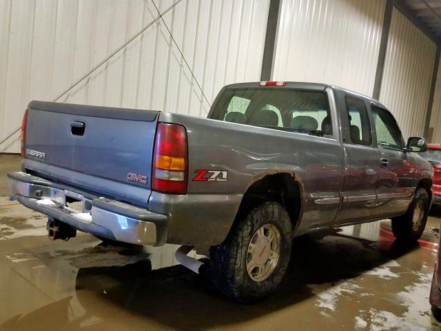 2GTEK19TX21219753 - 2002 GMC NEW SIERRA GRAY photo 4