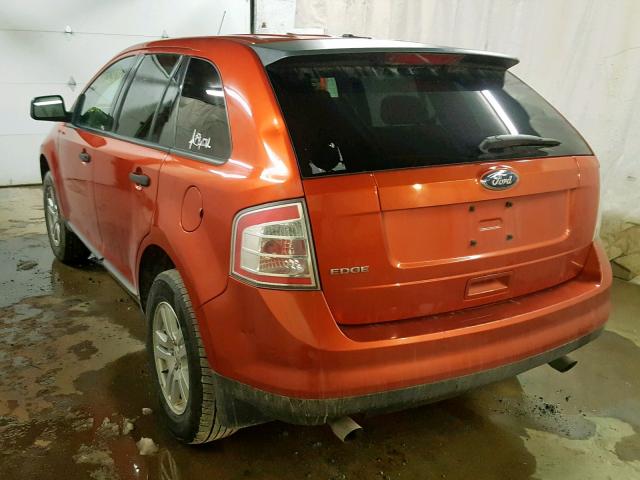 2FMDK36C48BA77975 - 2008 FORD EDGE SE ORANGE photo 3