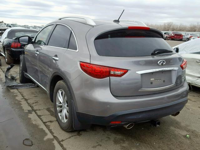 JNRAS18W79M154742 - 2009 INFINITI FX35 CHARCOAL photo 3