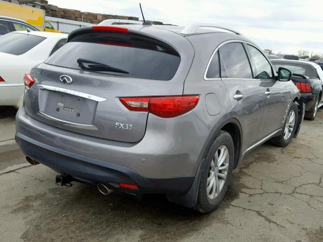 JNRAS18W79M154742 - 2009 INFINITI FX35 CHARCOAL photo 4