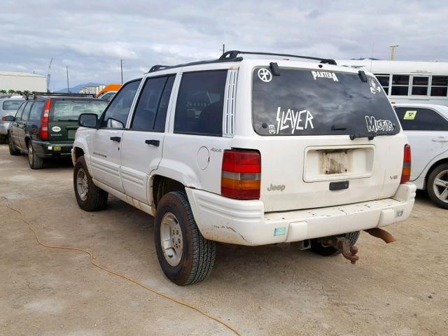 1J4GZ48Y3WC290886 - 1998 JEEP GRAND CHER WHITE photo 3