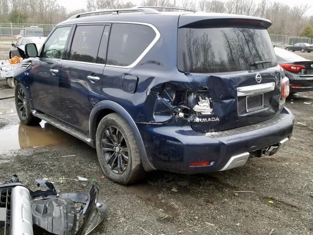 JN8AY2NE2H9701244 - 2017 NISSAN ARMADA PLA BLUE photo 3