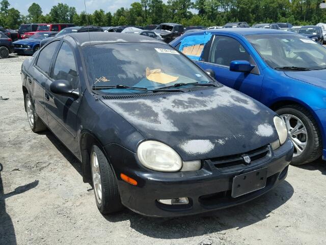 1B3ES56C52D548460 - 2002 DODGE NEON ES BLACK photo 1