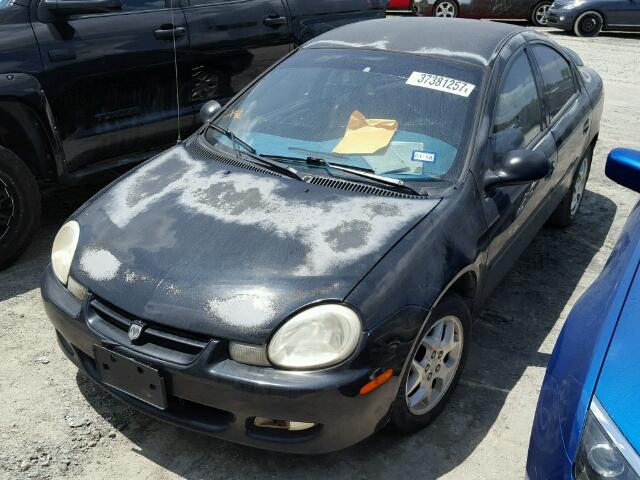 1B3ES56C52D548460 - 2002 DODGE NEON ES BLACK photo 2