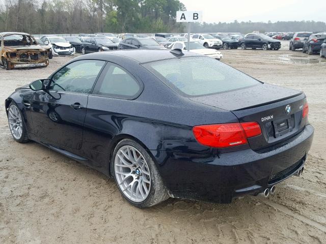 WBSKG9C59DJ594578 - 2013 BMW M3 BLACK photo 3