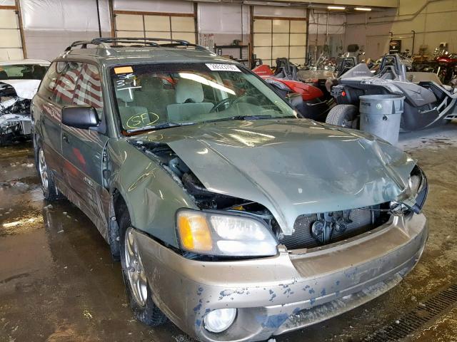 4S3BH675846613461 - 2004 SUBARU LEGACY OUT GREEN photo 1