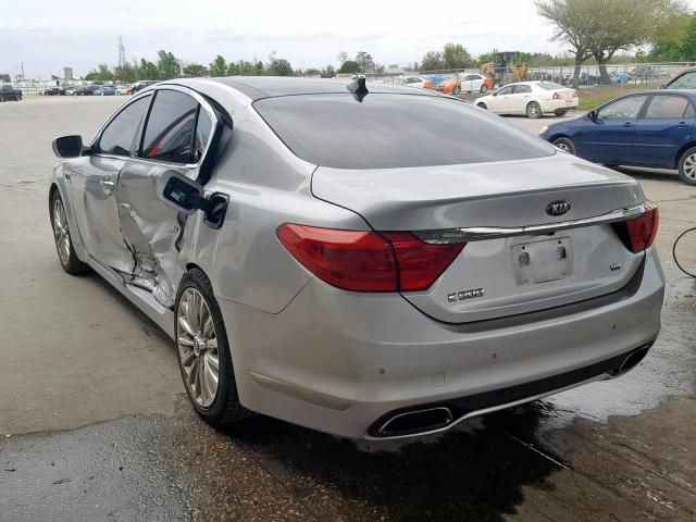 KNALW4D44F6022179 - 2015 KIA K900 SILVER photo 3