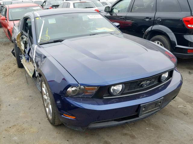 1ZVBP8CF8B5125866 - 2011 FORD MUSTANG GT BLUE photo 1