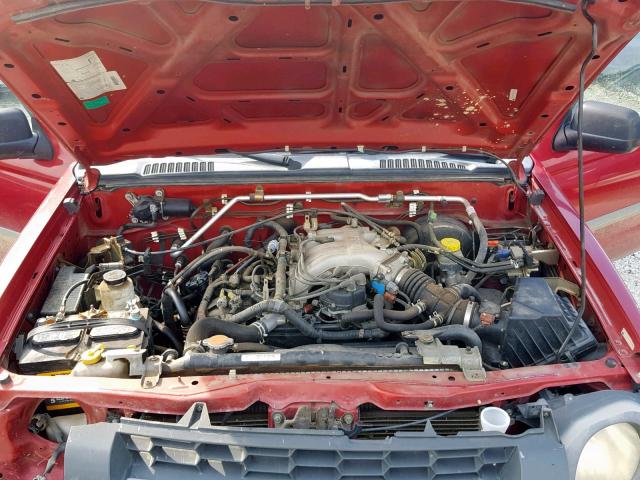 5N1ED28YX2C529601 - 2002 NISSAN XTERRA XE RED photo 7