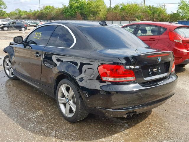 WBAUP7C54CVP22993 - 2012 BMW 128 I BLACK photo 3