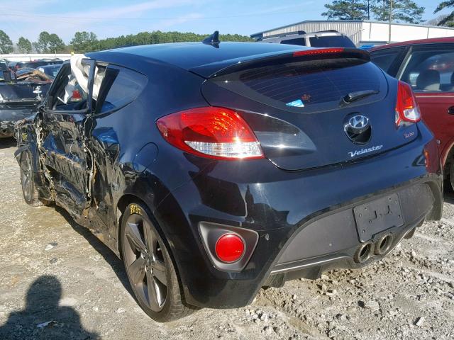 KMHTC6AE6DU161321 - 2013 HYUNDAI VELOSTER T BLACK photo 3