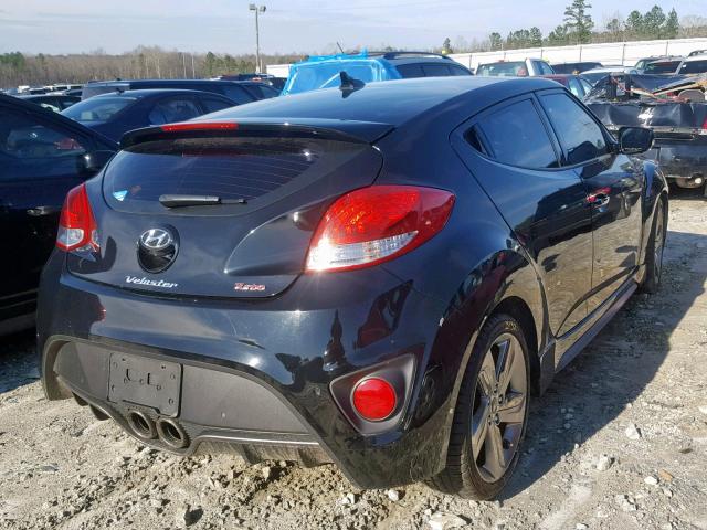 KMHTC6AE6DU161321 - 2013 HYUNDAI VELOSTER T BLACK photo 4