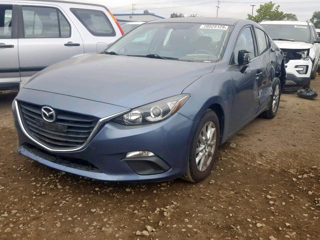 JM1BM1V78E1213708 - 2014 MAZDA 3 TOURING BLUE photo 2