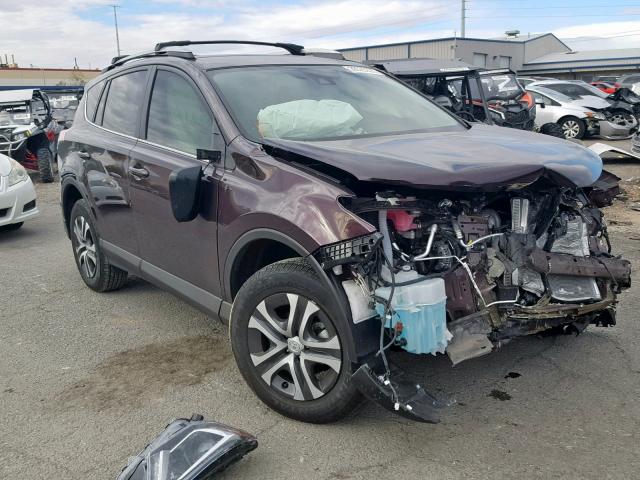 2T3BFREV7HW659037 - 2017 TOYOTA RAV4 LE MAROON photo 1