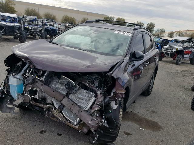 2T3BFREV7HW659037 - 2017 TOYOTA RAV4 LE MAROON photo 2