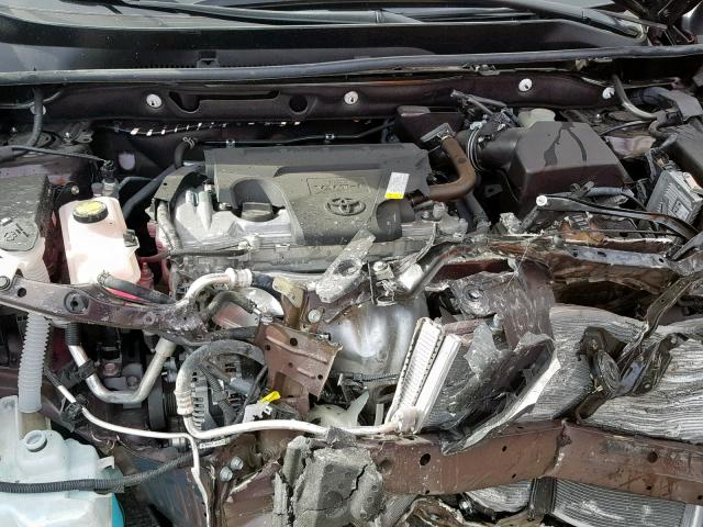 2T3BFREV7HW659037 - 2017 TOYOTA RAV4 LE MAROON photo 7