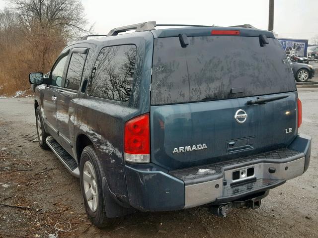 5N1AA08B35N702438 - 2005 NISSAN ARMADA SE GREEN photo 3