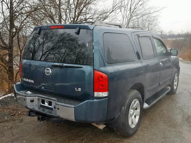 5N1AA08B35N702438 - 2005 NISSAN ARMADA SE GREEN photo 4