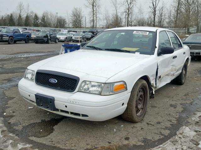 2FAHP71V49X123564 - 2009 FORD CROWN VICT WHITE photo 2