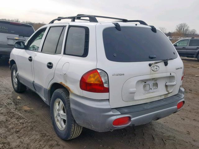 KM8SB82B71U121646 - 2001 HYUNDAI SANTA FE WHITE photo 3