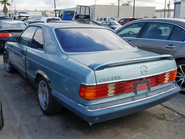 WDBCA45E2MA572725 - 1991 MERCEDES-BENZ 560 SEC TEAL photo 3