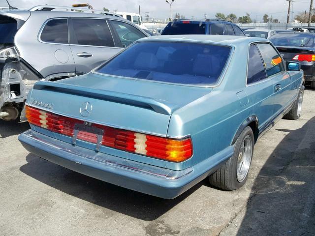 WDBCA45E2MA572725 - 1991 MERCEDES-BENZ 560 SEC TEAL photo 4