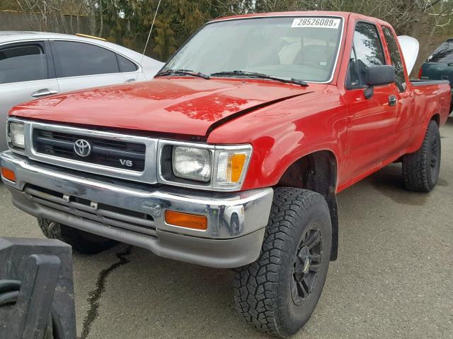 JT4VN13G4N5089023 - 1992 TOYOTA PICKUP 1/2 RED photo 2