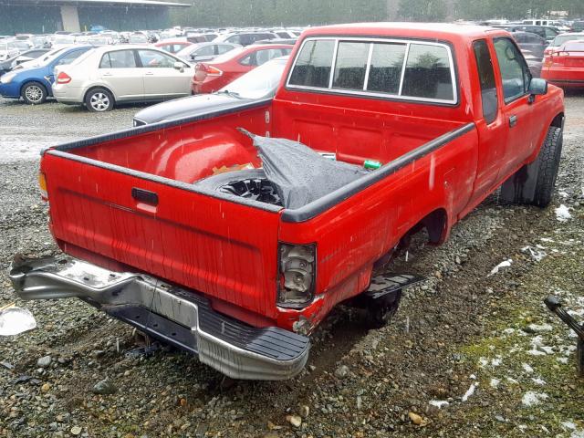 JT4VN13G4N5089023 - 1992 TOYOTA PICKUP 1/2 RED photo 4