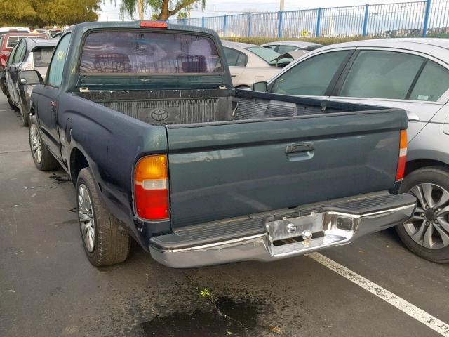 4TANL42N0VZ264699 - 1997 TOYOTA TACOMA GREEN photo 3