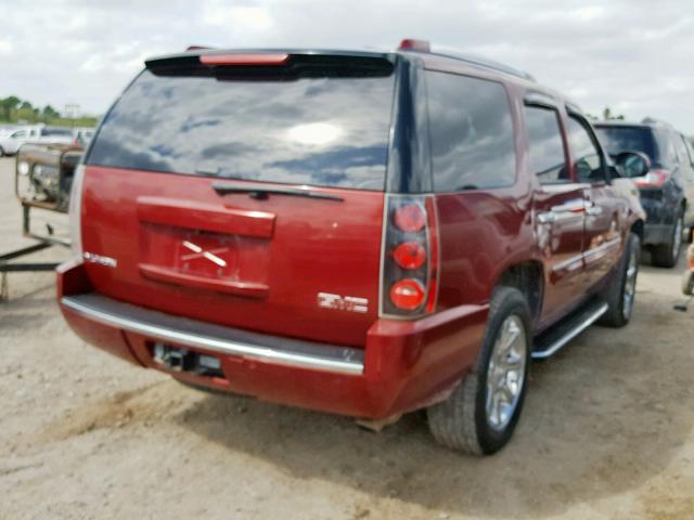 1GKEC63838J155525 - 2008 GMC YUKON DENA MAROON photo 4