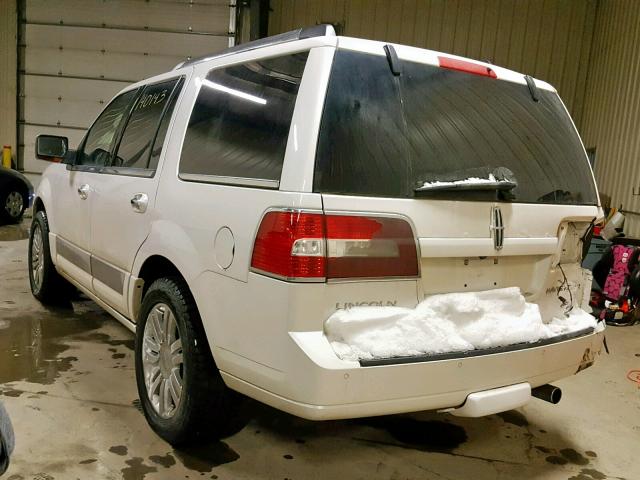 5LMJJ2J53AEJ06690 - 2010 LINCOLN NAVIGATOR WHITE photo 3