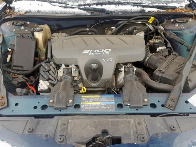 2G2WP522751349867 - 2005 PONTIAC GRAND PRIX GREEN photo 7