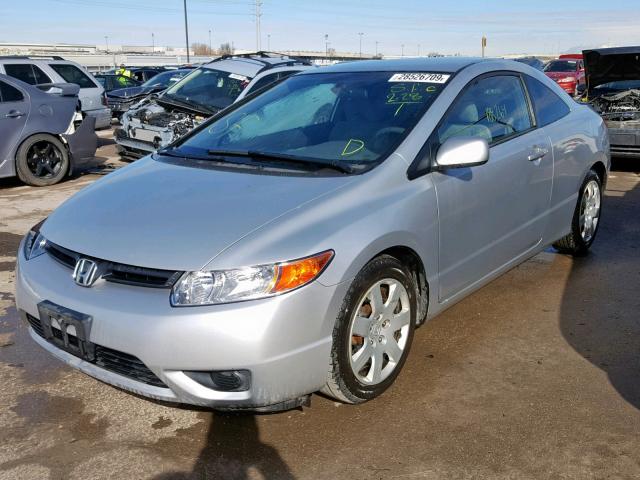 2HGFG11666H527237 - 2006 HONDA CIVIC LX SILVER photo 2