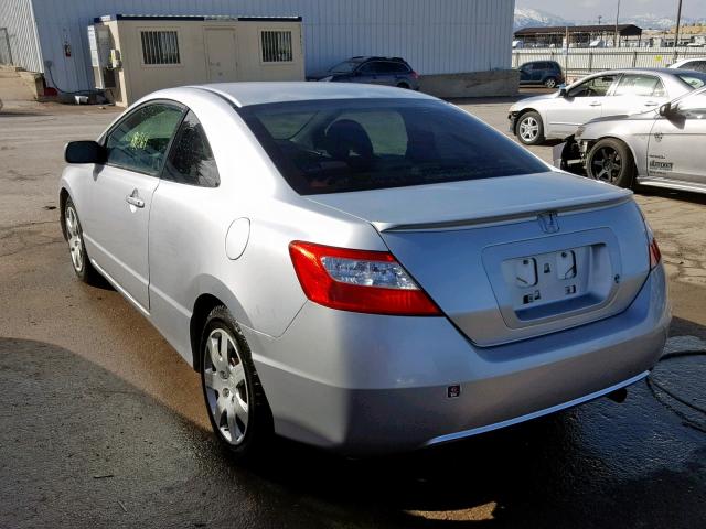 2HGFG11666H527237 - 2006 HONDA CIVIC LX SILVER photo 3